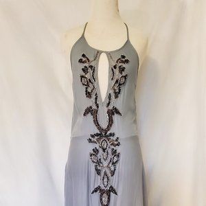 Free People Long Embroidered Dress